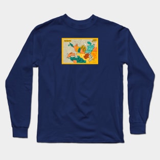 Reykjavík Map Long Sleeve T-Shirt